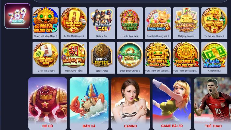 789P sở hữu kho trò chơi lên đến hàng ngàn tựa game
