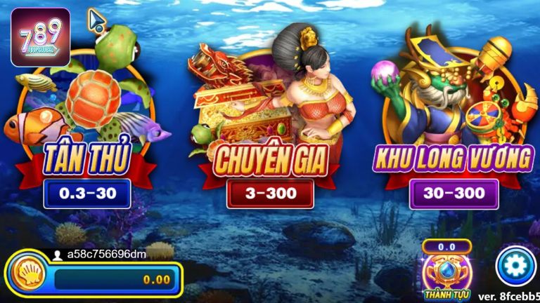 Dragon Fishing 789P có 3 khu vực bắn cá