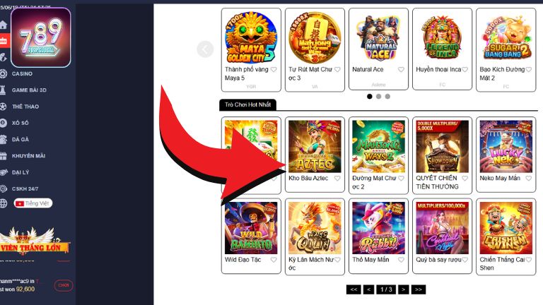 Kho Báu Aztec 789P là slot game lấy cảm hứng từ nền văn minh Aztec hùng mạnh