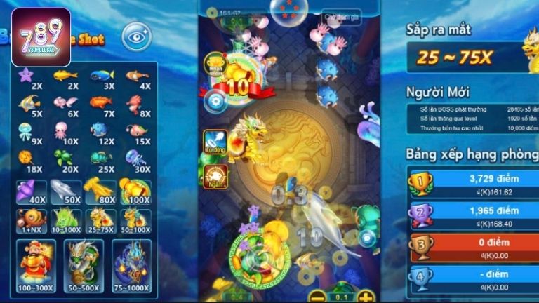 Kinh nghiệm vàng chơi One Shot Fishing tại nhà cái 789P