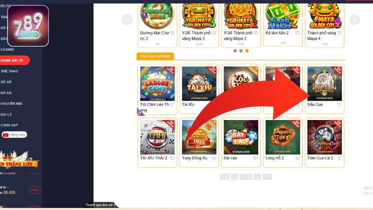 Tổng quan về Bầu Cua 789P
